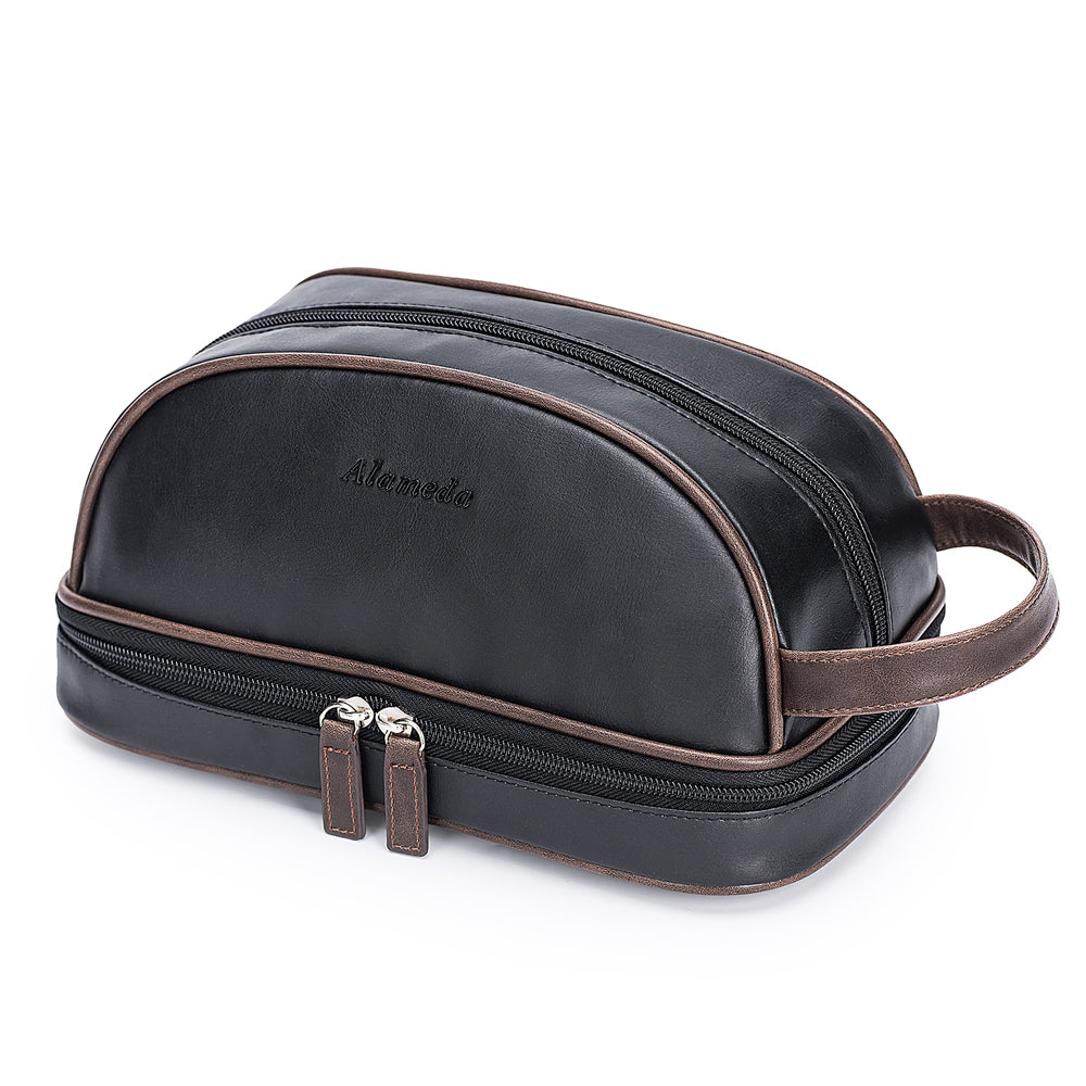 ALAMEDA Multipurpose Dopp Kit - Black and Brown