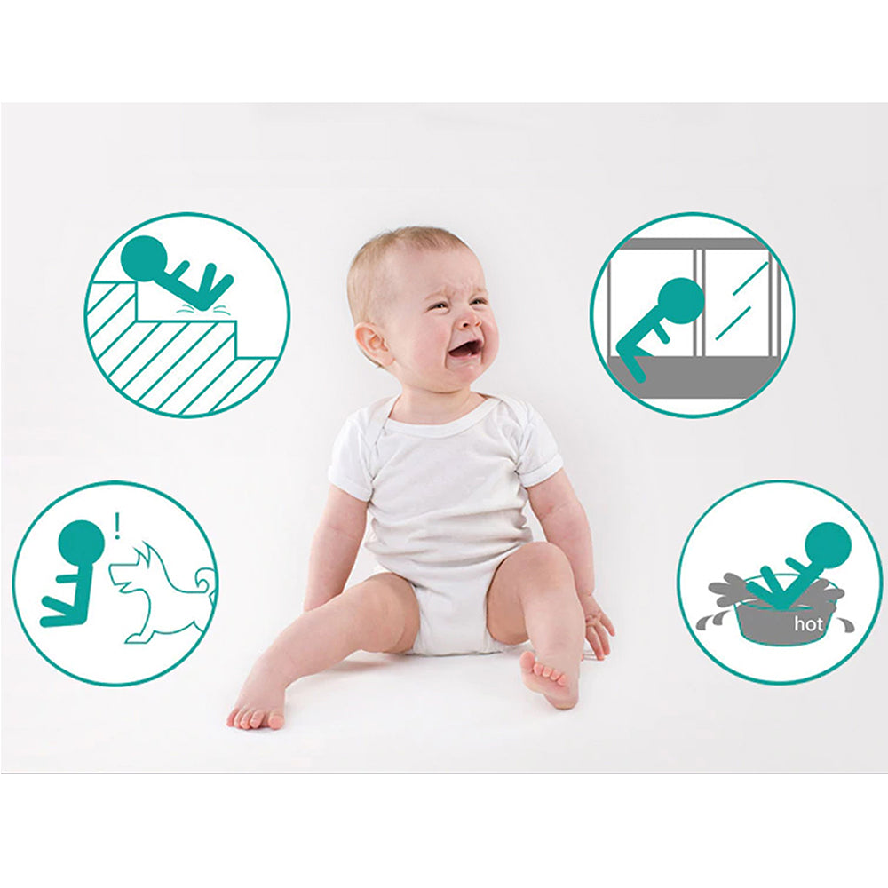 BABY SAFE Metal Safety Gate - White