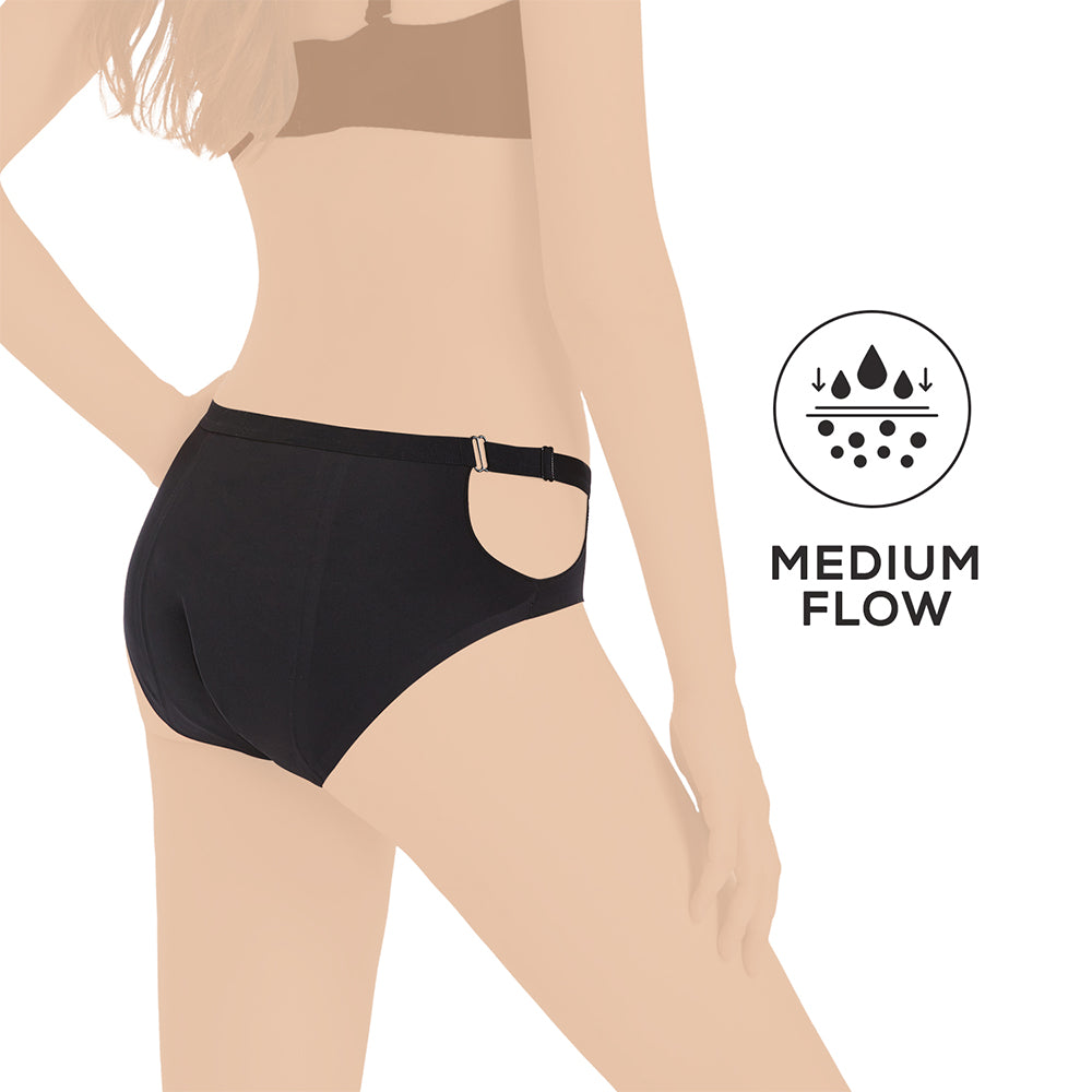 CORE COMFORT Flexi Period Pants - Black, L/XL