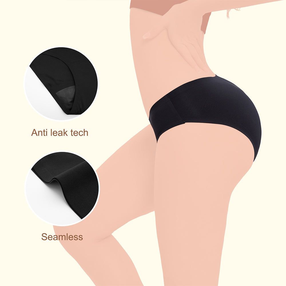 CORE COMFORT Seamless MAX Period Pants - Black, L/XL