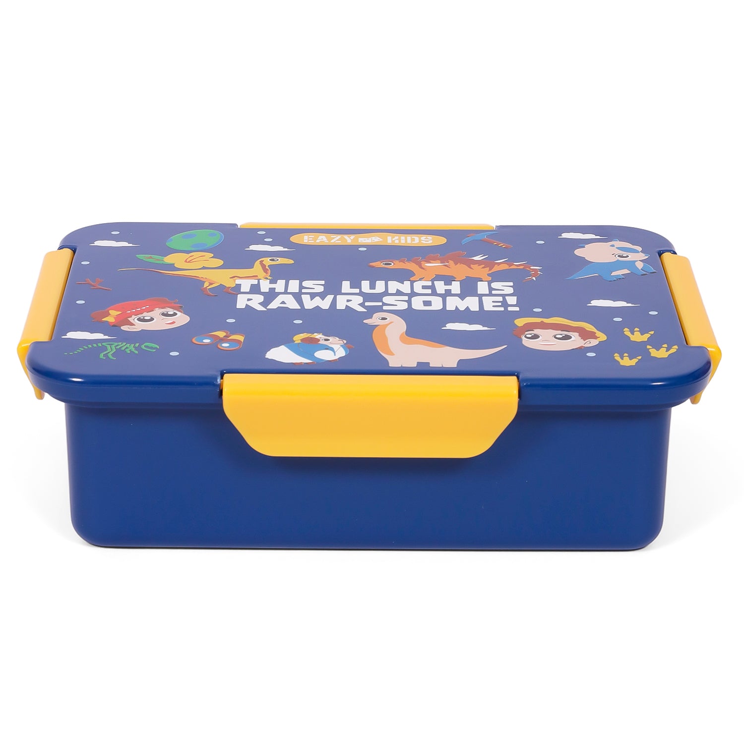 EAZY KIDS Lunch Bag and Activity Backpack Set of 3 Dinosaur - Blue