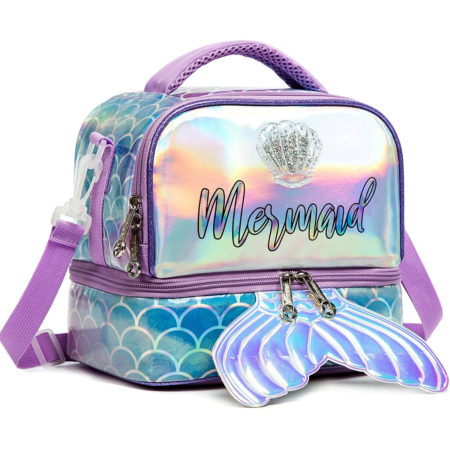 EAZY KIDS Lunch Bag Set of 3 Mermaid - Purple