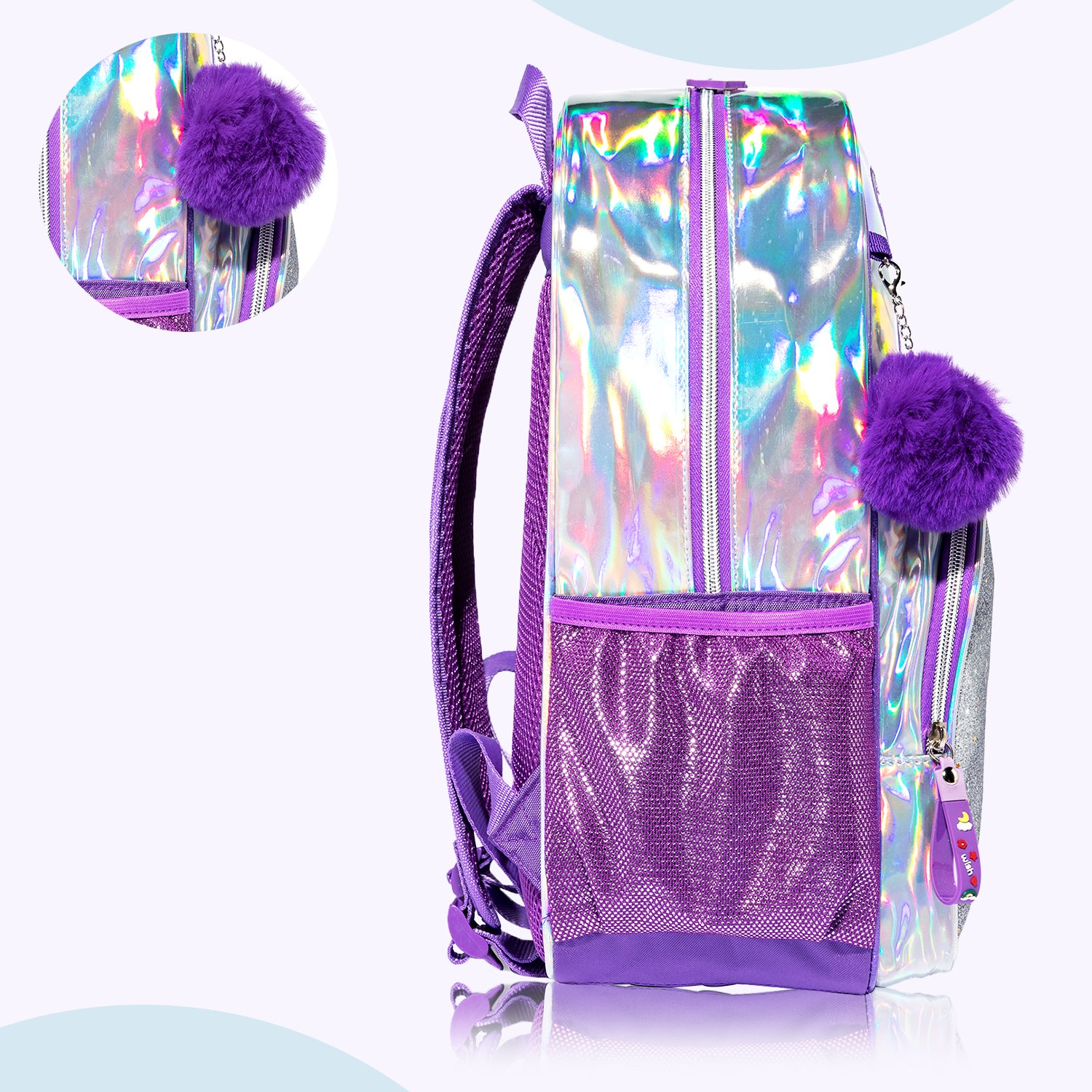 EAZY KIDS Back to School Combo Set of 4 Girl Power - Pink Purple