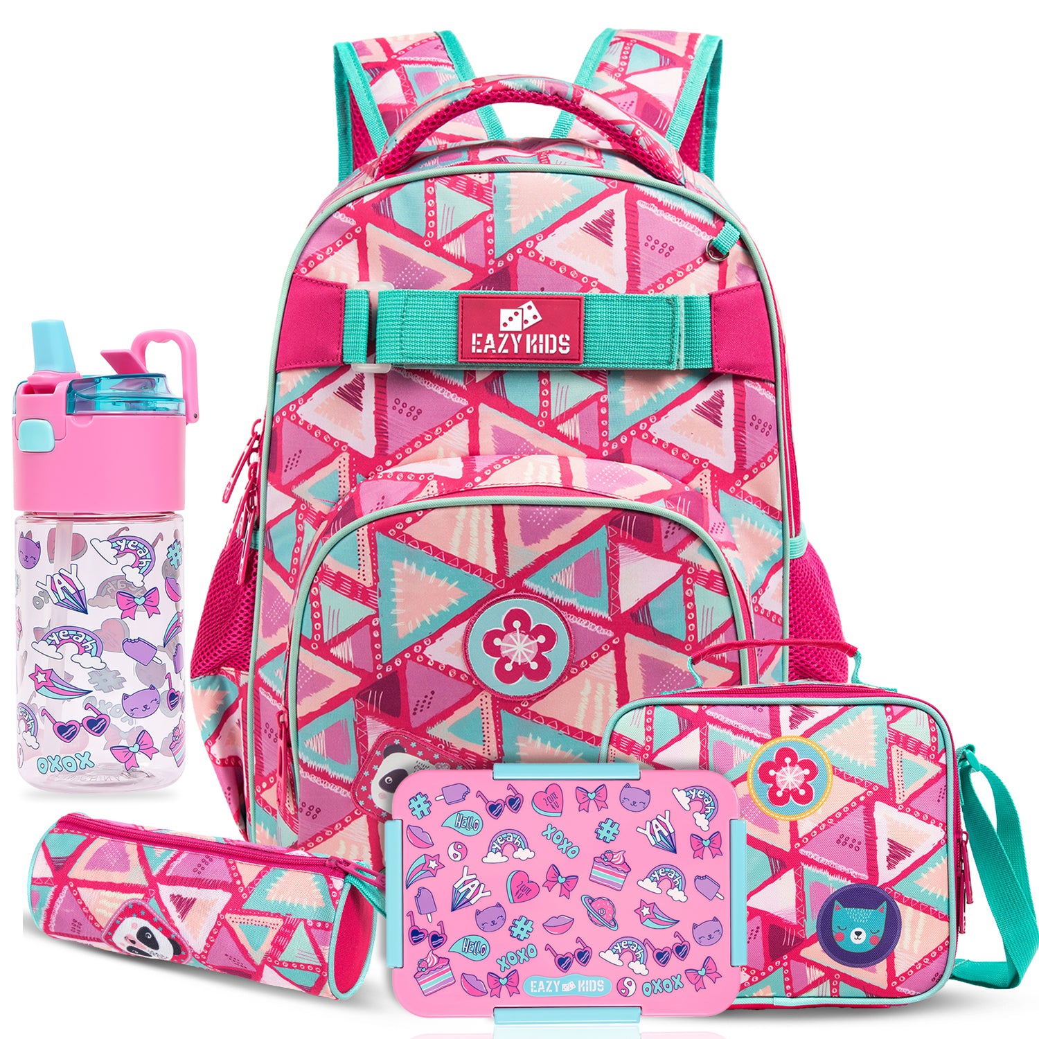 EAZY KIDS Back to School Combo Set of 5 Gen Z - Pink