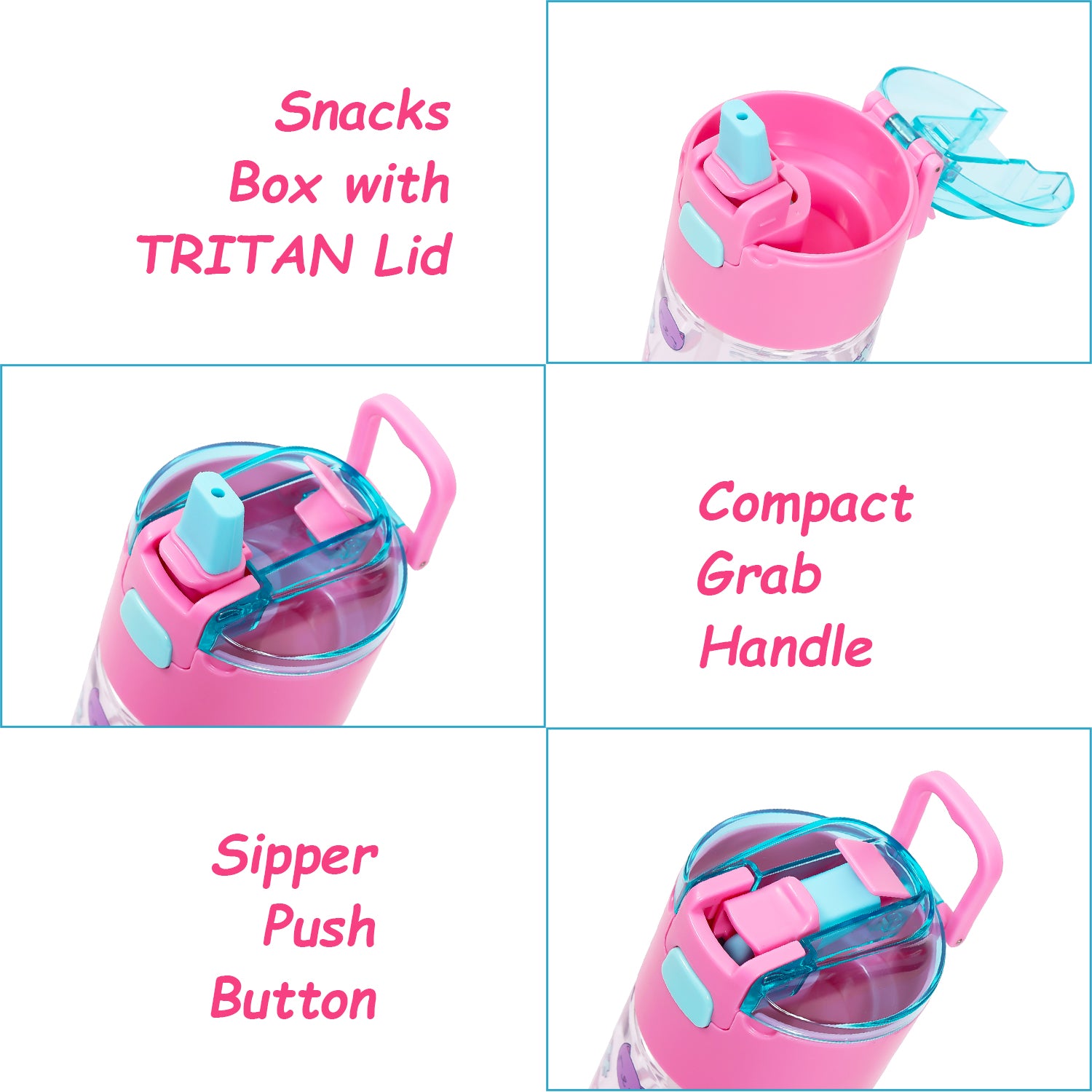 EAZY KIDS Back to School Combo Set of 5 Gen Z - Pink