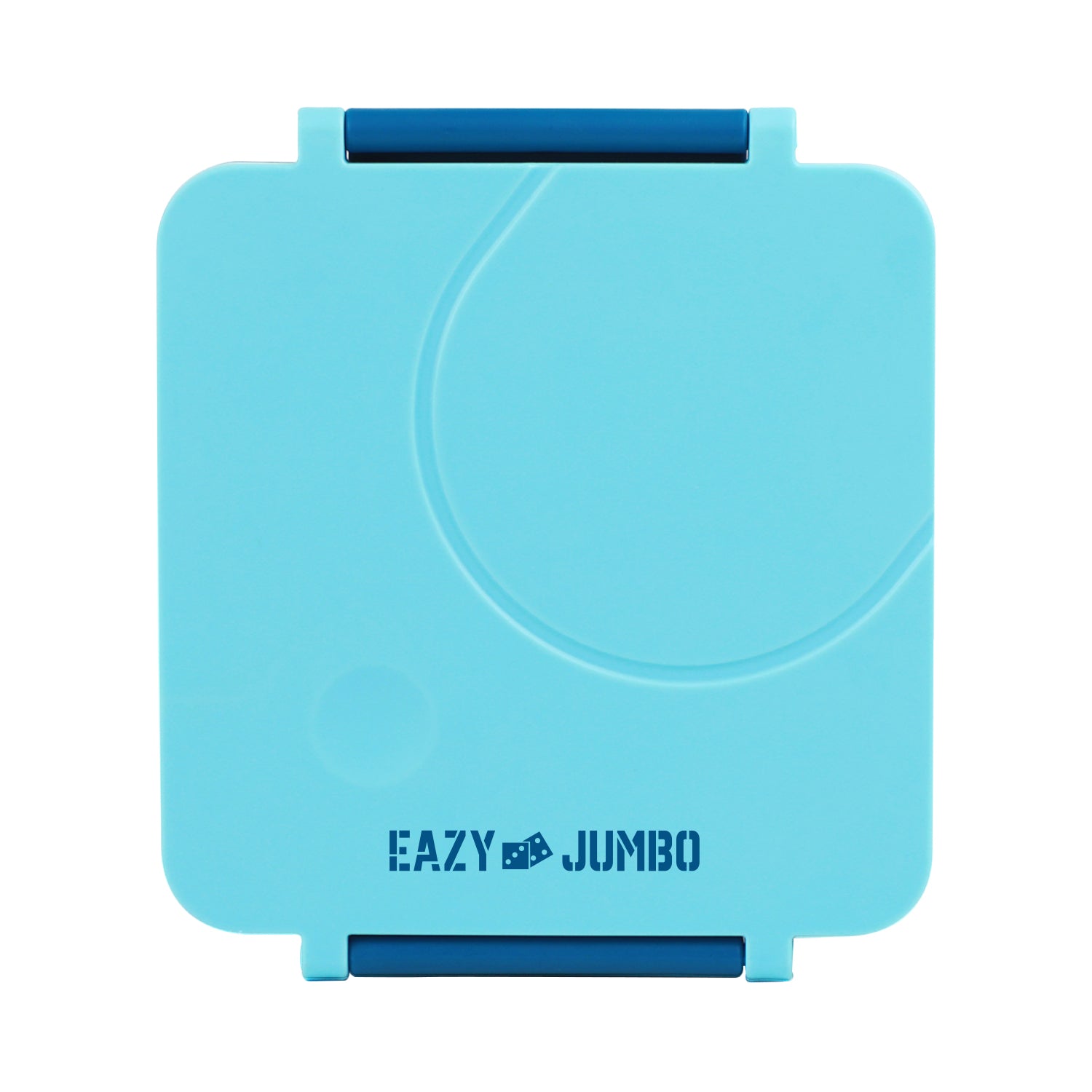 EAZY KIDS Jumbo Bento Lunch Box w/Blue Lunch Bag , Food Jar and Cutlery - Blue