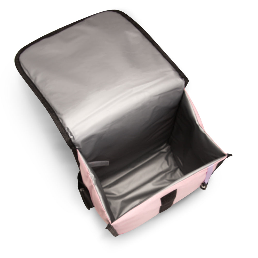 EAZY KIDS 6 & 4 Convertible Bento Lunch Box w/ Lunch Bag, Sandwich Cutter Set - Mermaid Purple