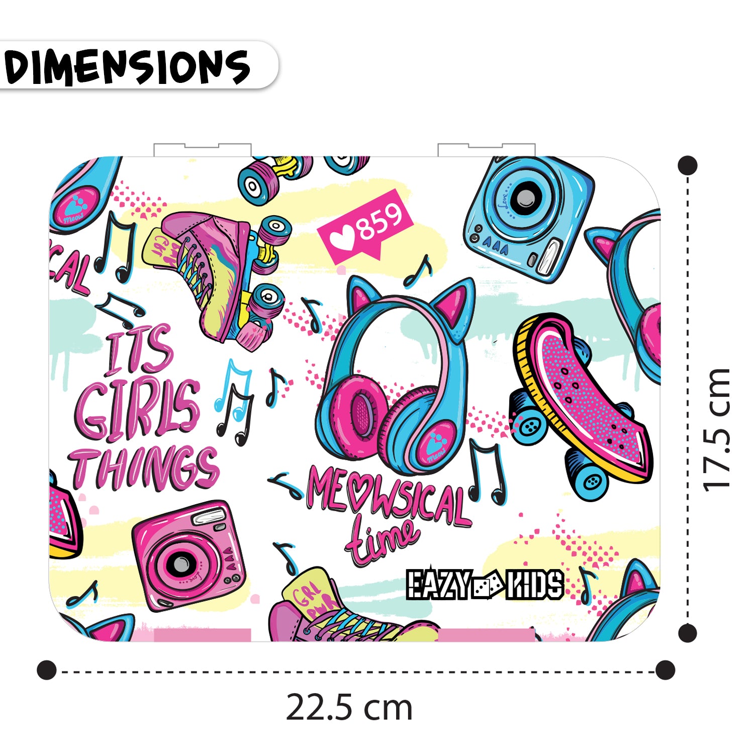 EAZY KIDS Bento Box wt Insulated Lunch Bag & Cutter Set - Combo - Its Girls Things