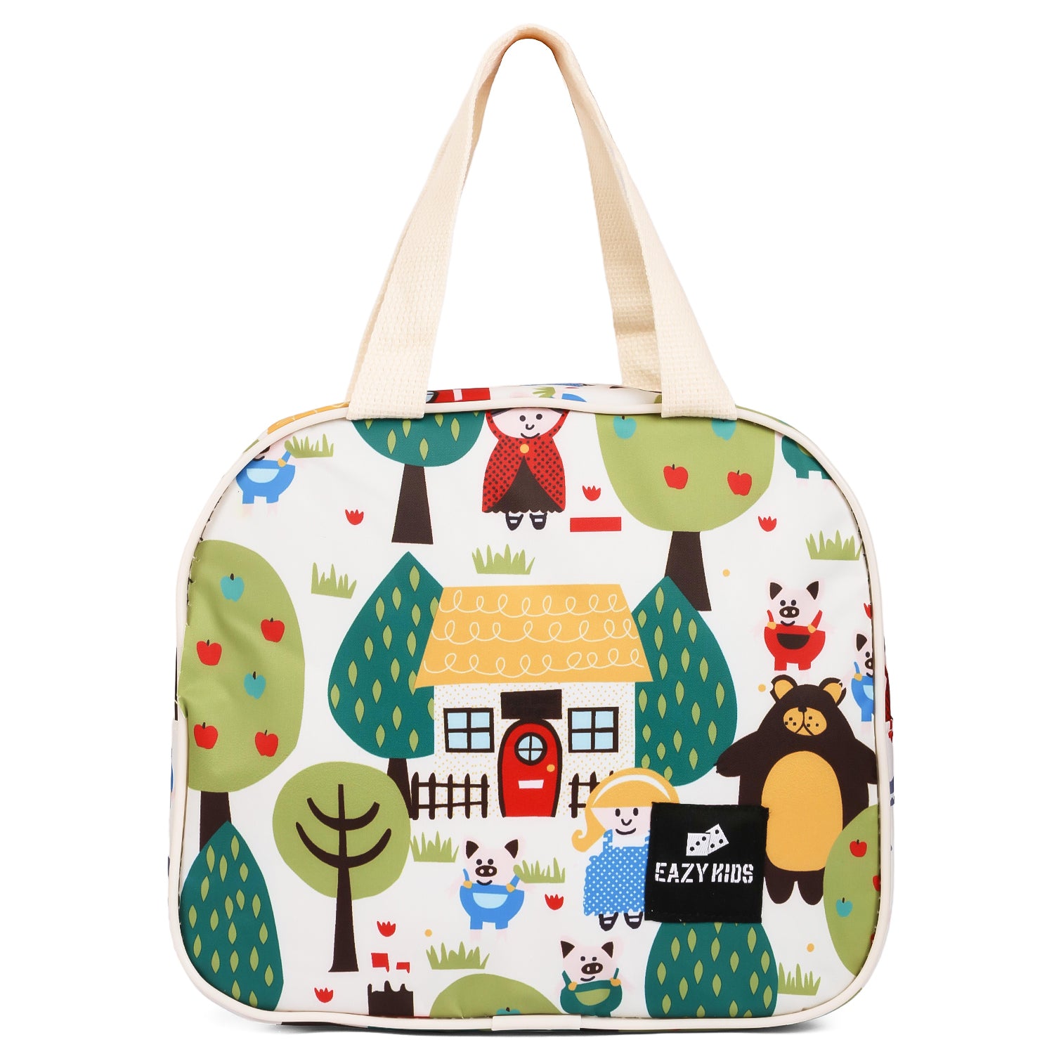 EAZY KIDS Bento Box wt Insulated Lunch Bag & Cutter Set - Combo - Avocado