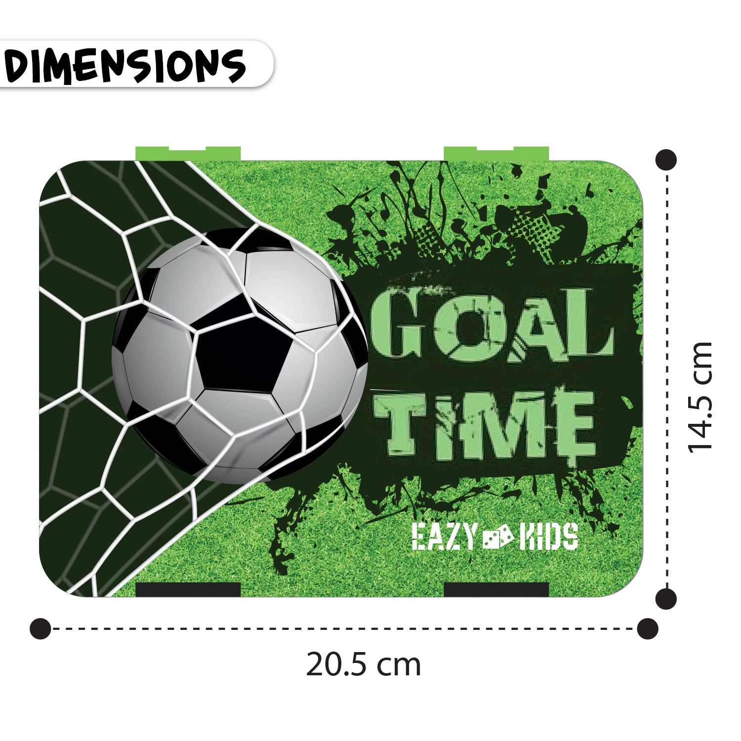 EAZY KIDS Bento Box wt Insulated Lunch Bag & Cutter Set - Combo - Goal Time