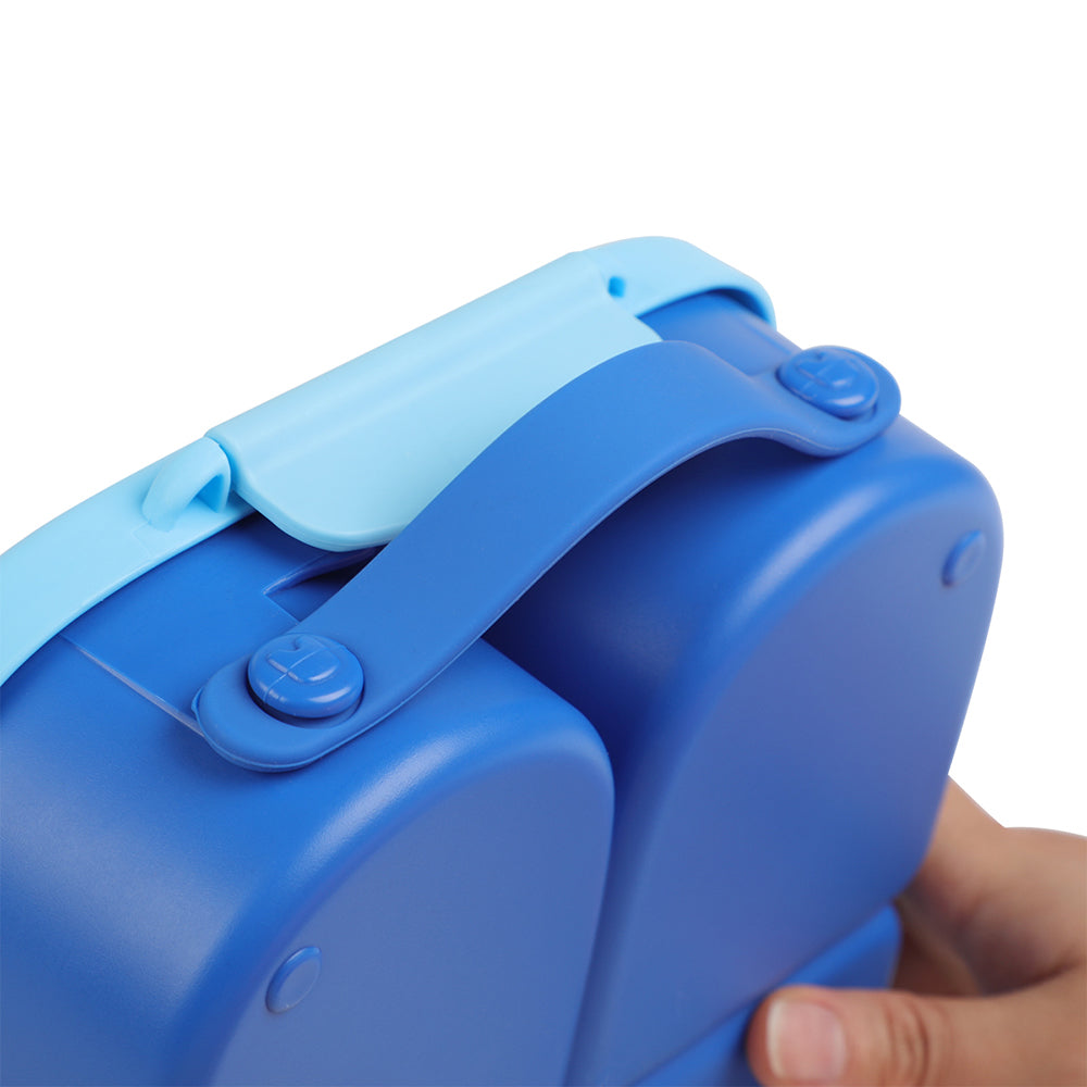 EAZY KIDS Bento Box wt Insulated Lunch Bag Combo - Blue