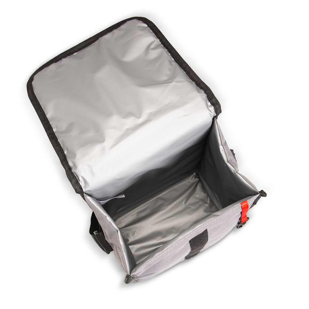 EAZY KIDS Jumbo Bento Lunch Box w/ Lunch Bag, Thermos & Dip Jar- Grey