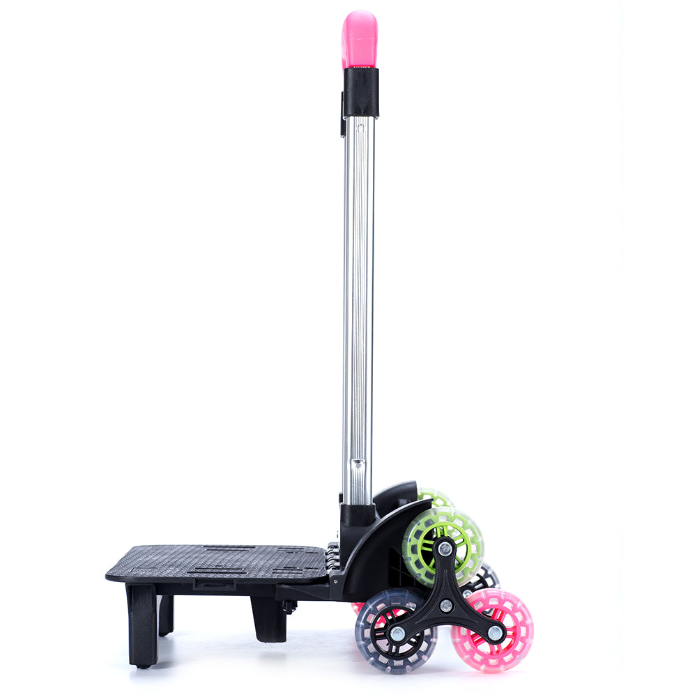 EAZY KIDS School Bag 16 inch w/Trolley - Love & Hugs Purple