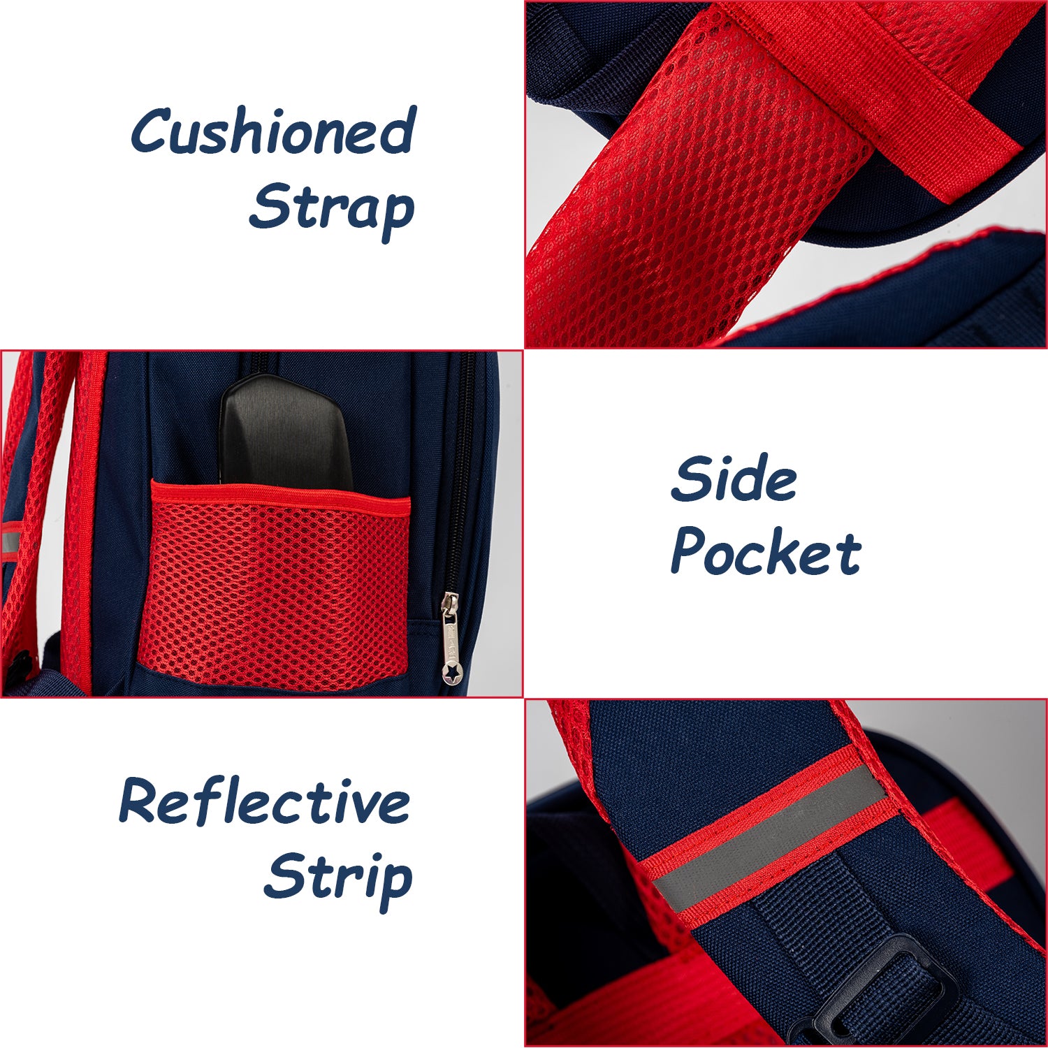 EAZY KIDS School Bag Combo Set - Blue