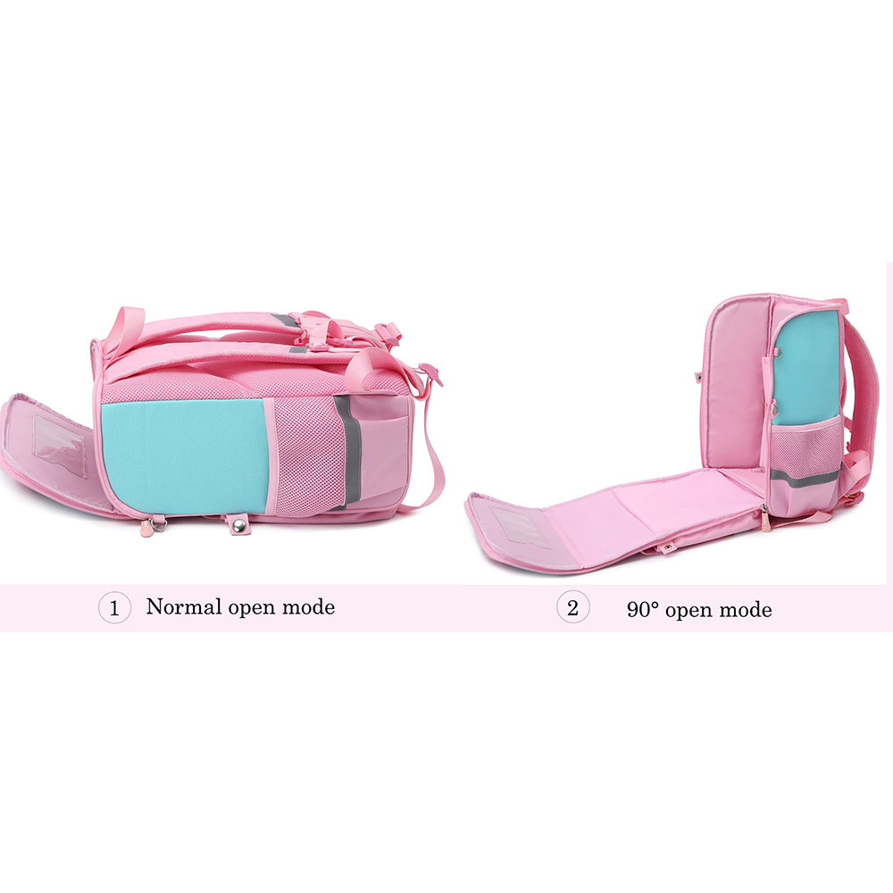 EAZY KIDS 3D Unicorn School Bag wt Trolley - Pink