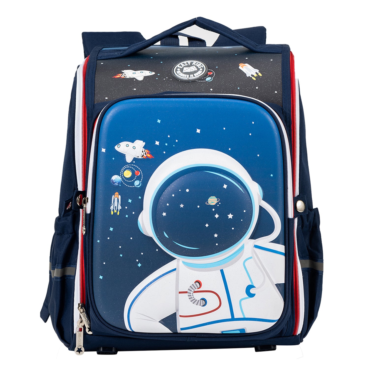 EAZY KIDS - School Bag wt Trolley, Astronaut Blue