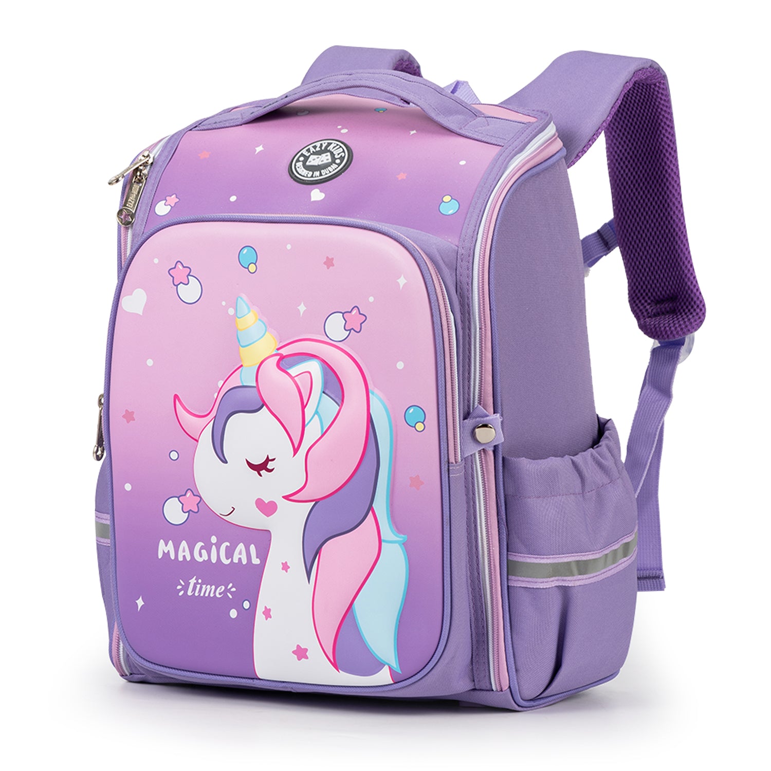 EAZY KIDS - School Bag wt Trolley, Pink