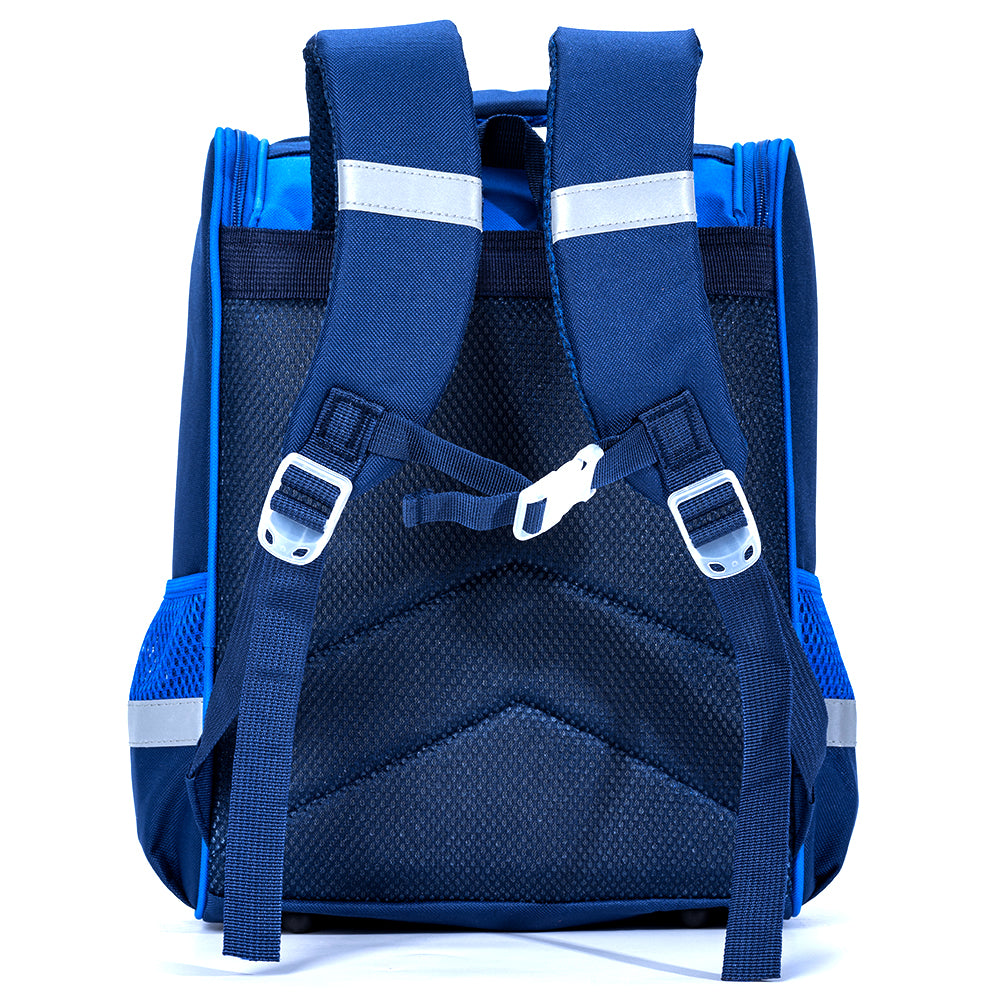 EAZY KIDS School Bag Dino in Space wt Trolley - Blue