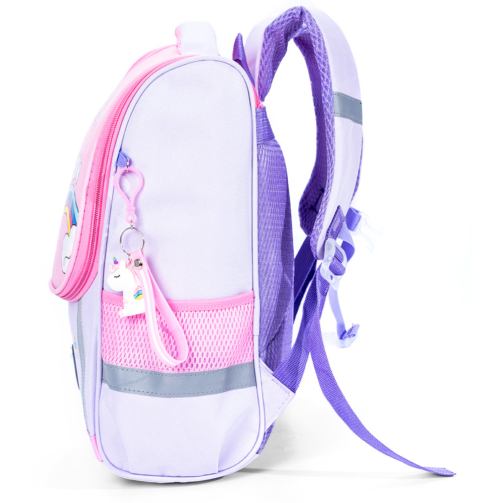 EAZY KIDS School Bag Unicorn wt Trolley - Purple