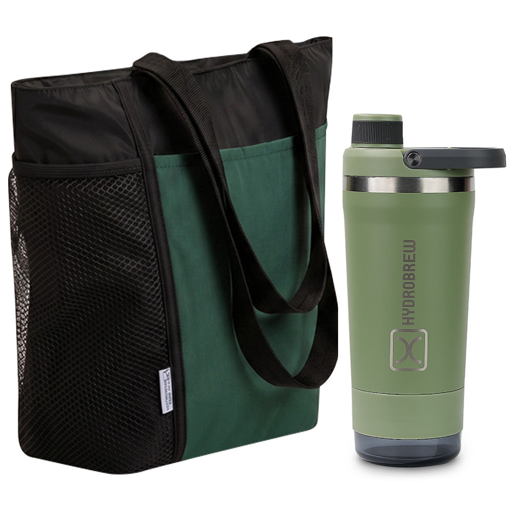 Hydrobrew Sip Core 720ml Stainless Steel Bottle w/ Lunch Bag | Insulated Bottle w/ Storage Container – Urban Stone