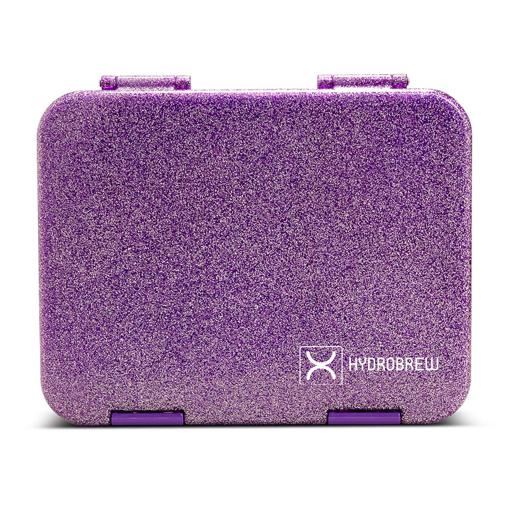 Hydrobrew Sparkle Bento Lunch Box w/ SipSwitch Insulated Water Bottle 720ml | Tritan Leakproof Meal Box – Berry