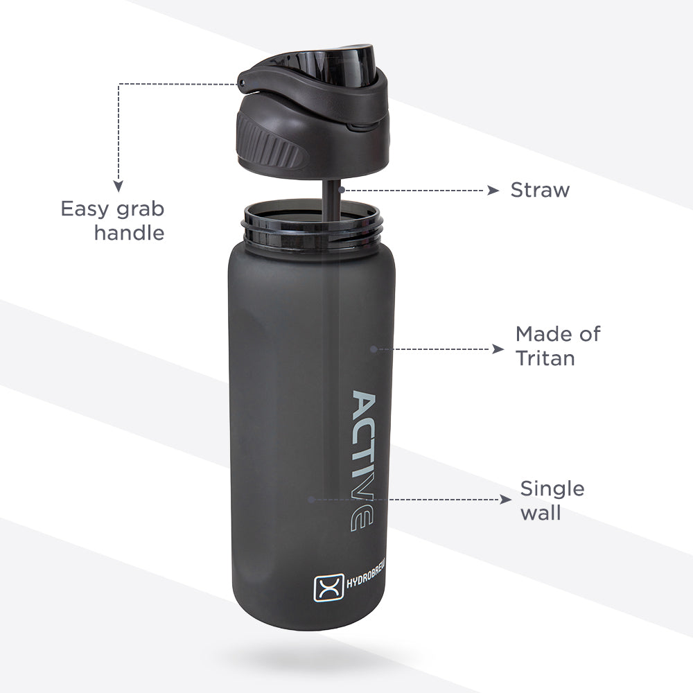 Hydrobrew Smart Serve Bento Lunch Box 1100ml w/ Sip Switch Tritan Water Bottle 1000ml | 5 Compartment Meal Box – Sunny Sky