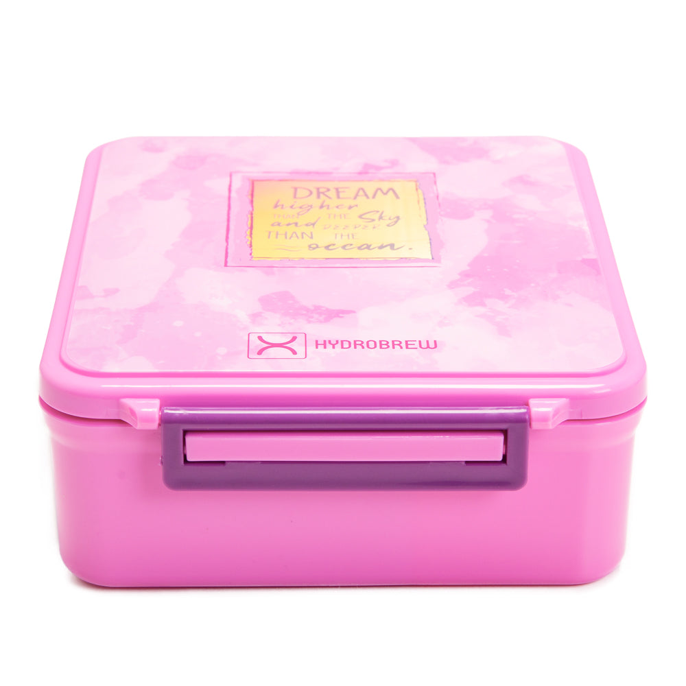 HYDROBREW 18" Backpack w/ Bento Lunch Box - Pink