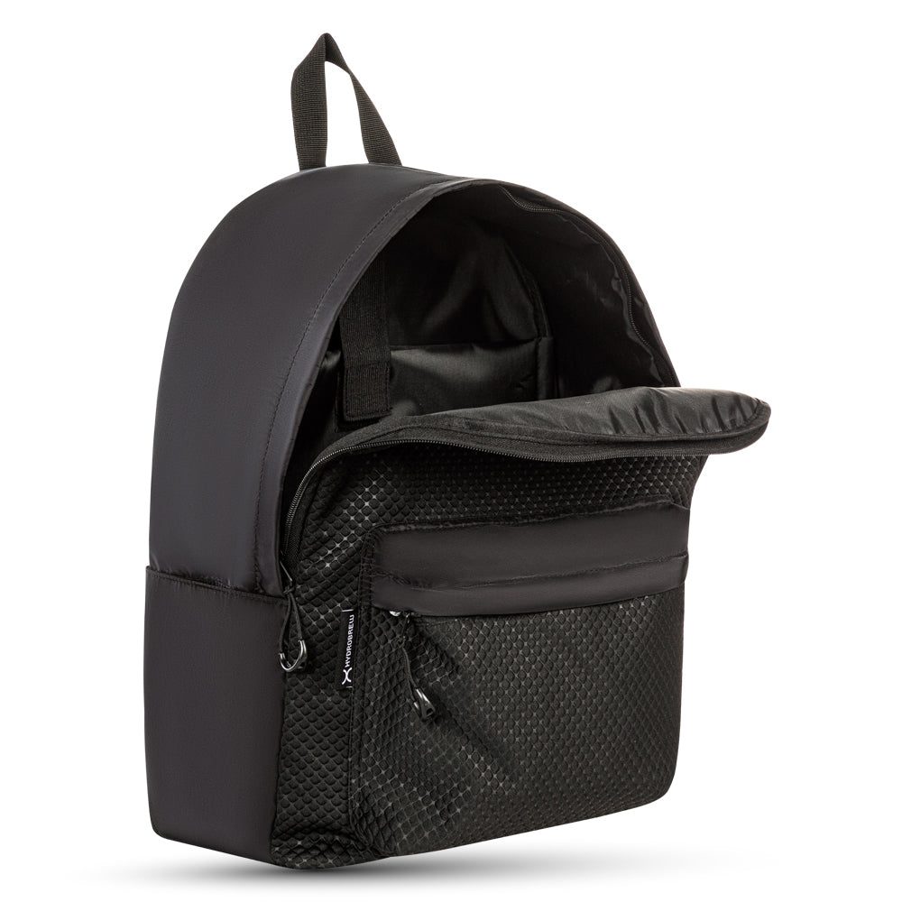 Hydrobrew 17" Backpack w/ Sip Switch Tritan Water Bottle 1000ml | Laptop Backpack w/ Bottle – Black