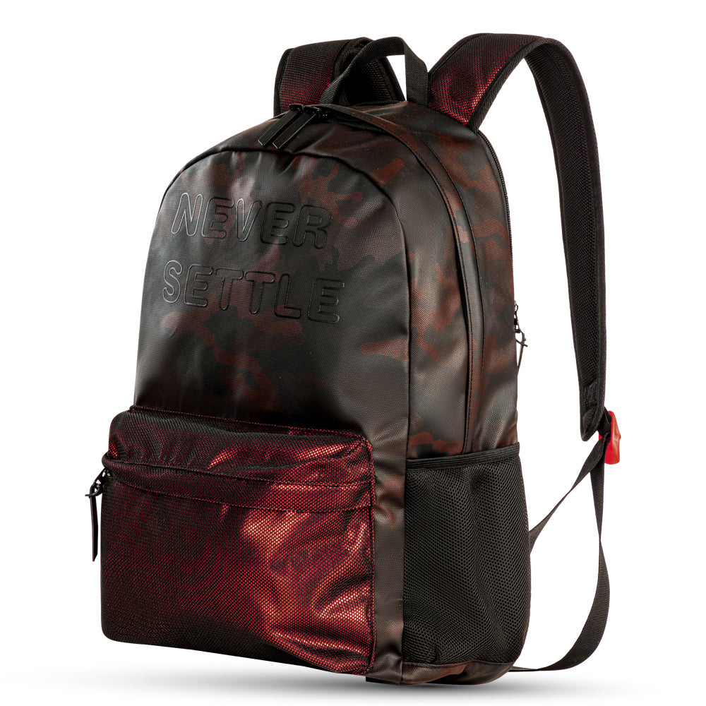 Hydrobrew 18" Backpack w/ Sip Switch Tritan Water Bottle 1000ml | Laptop Backpack w/ Bottle β Brown