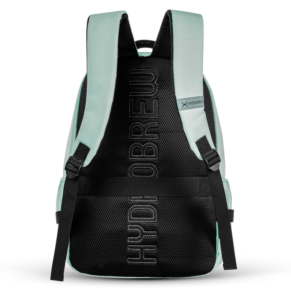 Hydrobrew 18" Backpack w/ Sip Switch Tritan Water Bottle 1000ml | Laptop Backpack w/ Bottle β Green