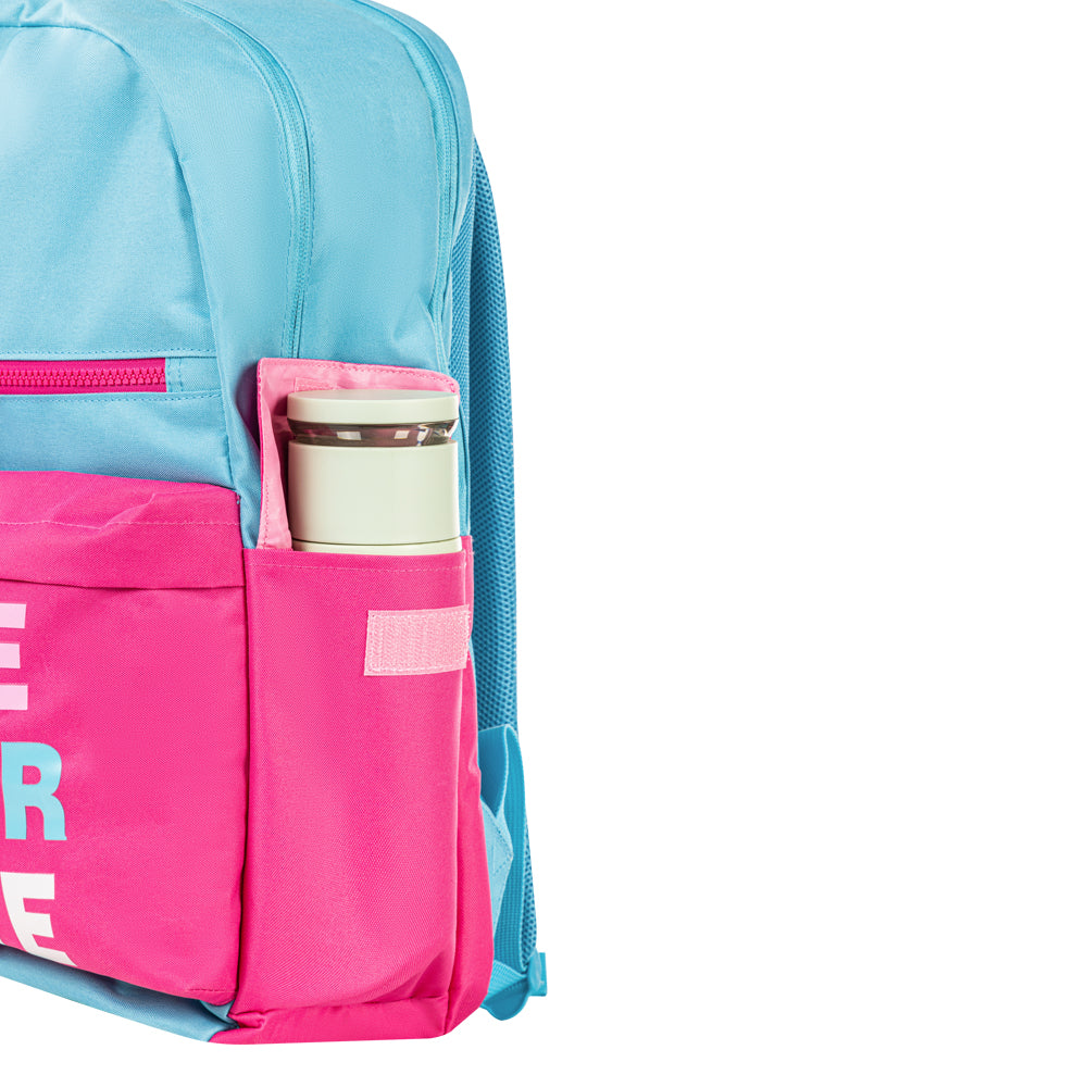 Hydrobrew 18" Backpack w/ Sip Switch Tritan Water Bottle 1000ml | Laptop Backpack w/ Bottle – Pink