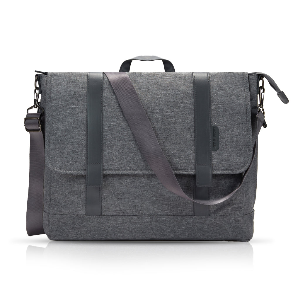 TEKNUM Evolve 2 Car Seat 0-12yrs with Grey Dad's Diaper Hand Bag - Dark Grey