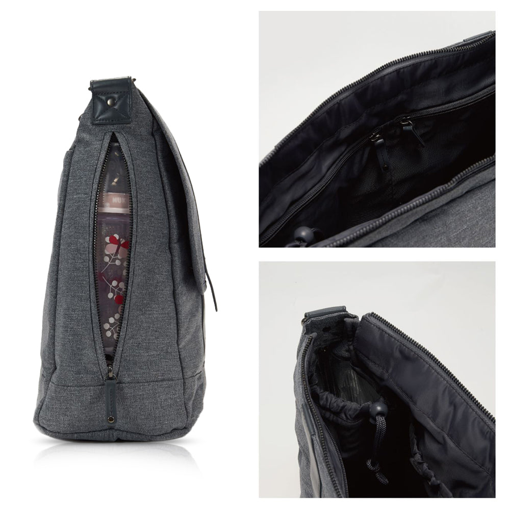 TEKNUM Evolve 2 Car Seat 0-12yrs with Grey Dad's Diaper Hand Bag - Dark Grey