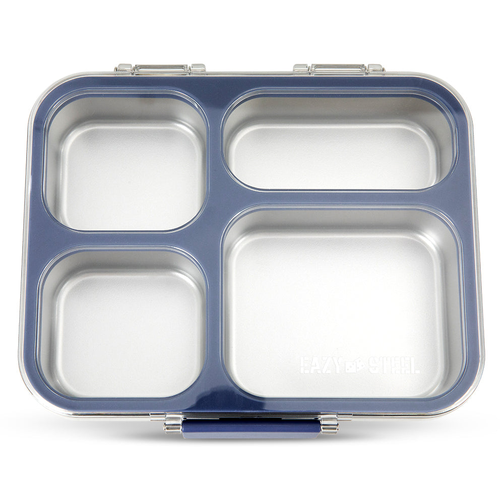 Eazy Kids Stainless Steel Bento Lunch Box 945ml w/ Insulated Lunch Bag – Blue