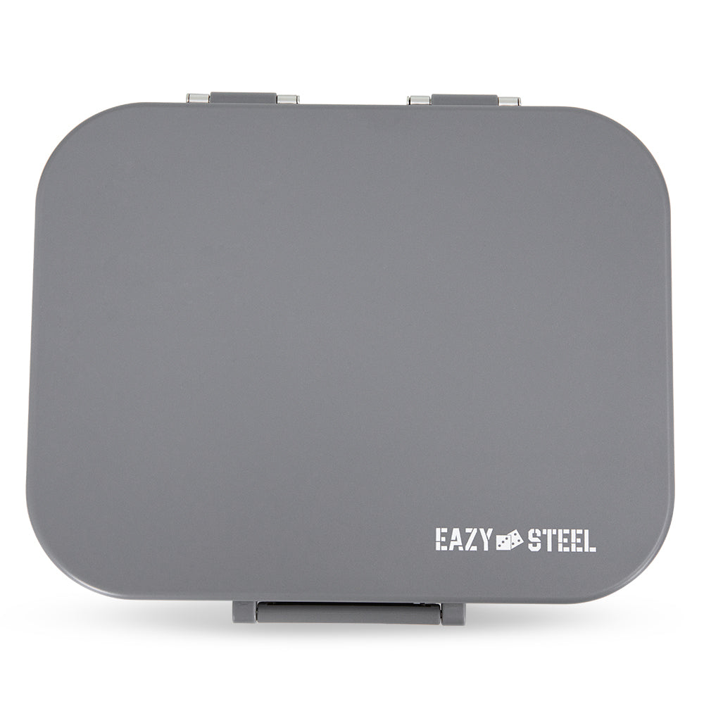 Eazy Kids Premium Stainless Steel Lunch Box w/ Insulated Lunch Bag – Grey