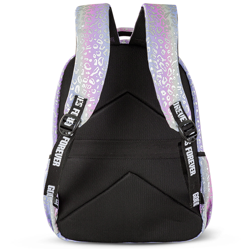 Eazy Kids Good Vibes School Bag Set w/ Insulated Spray Water Bottle – Silver