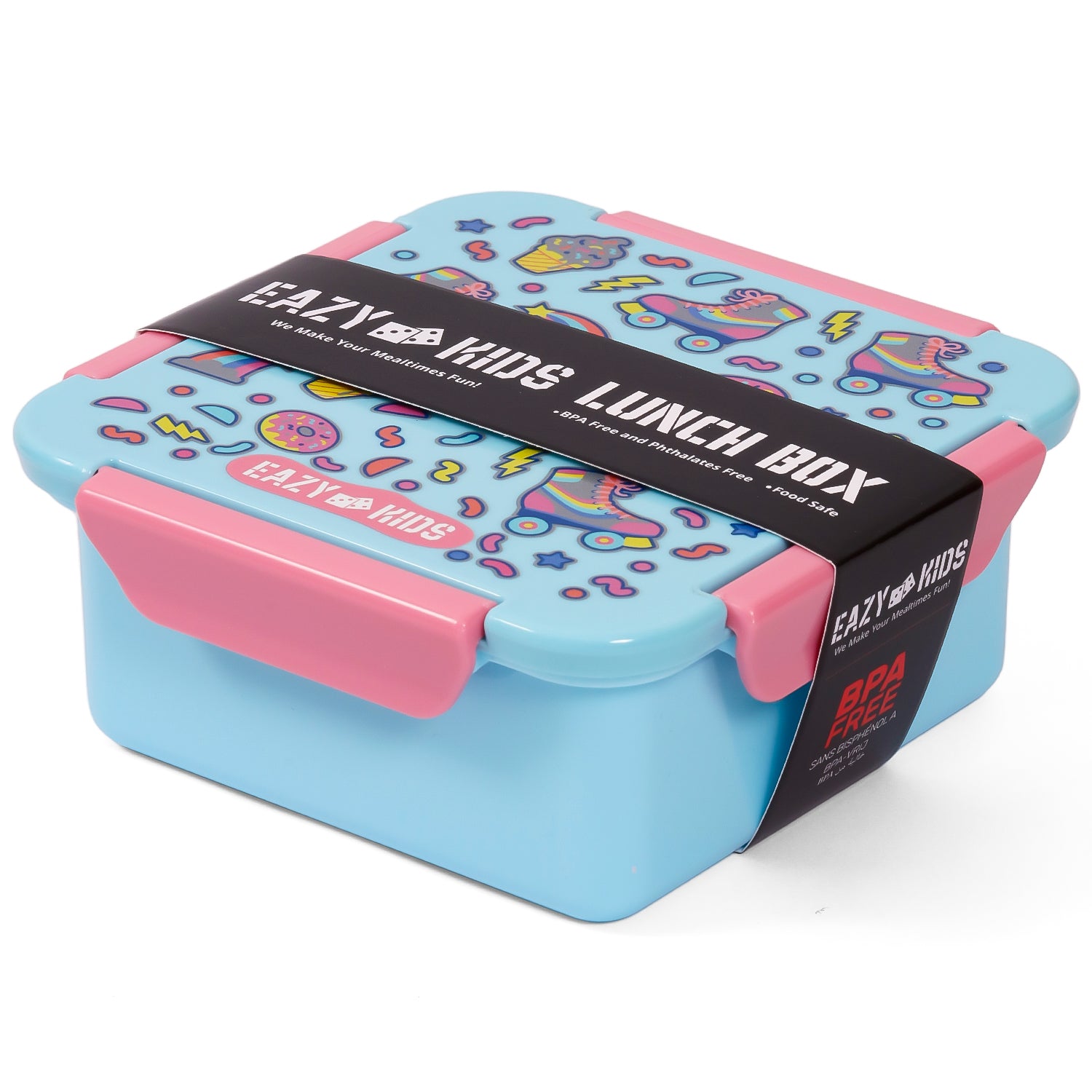 EAZY KIDS Lunch Box Set, Gen Z Skater - Blue
