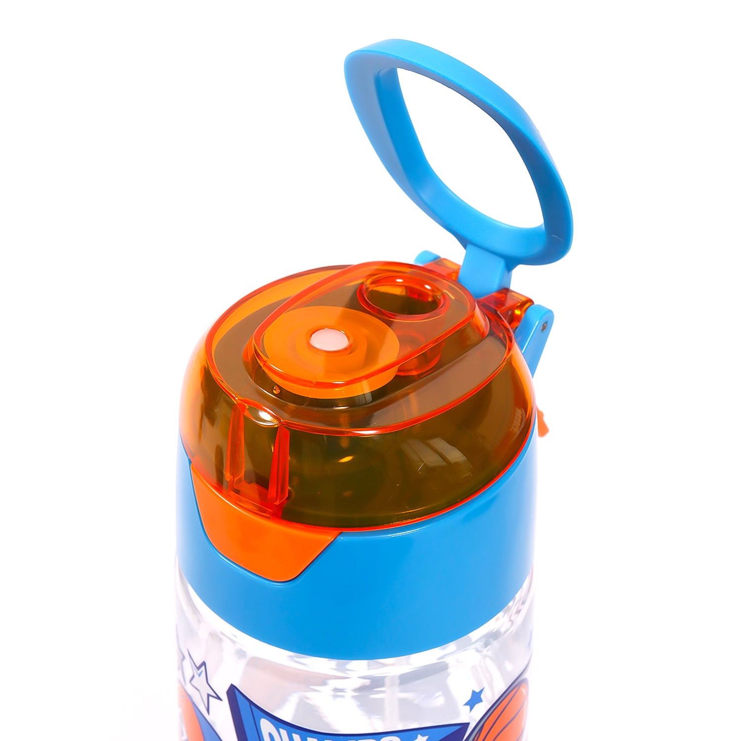 EAZY KIDS Lunch Box and Tritan Water Bottle w/Spray, Soccer - Blue, 750ml
