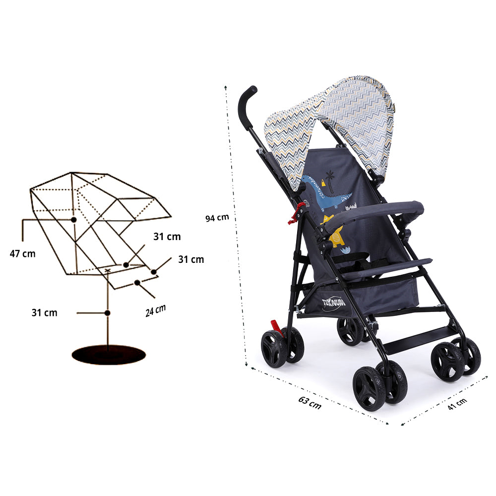 LITTLE STORY Playard + Stroller & Diaper Bag Set