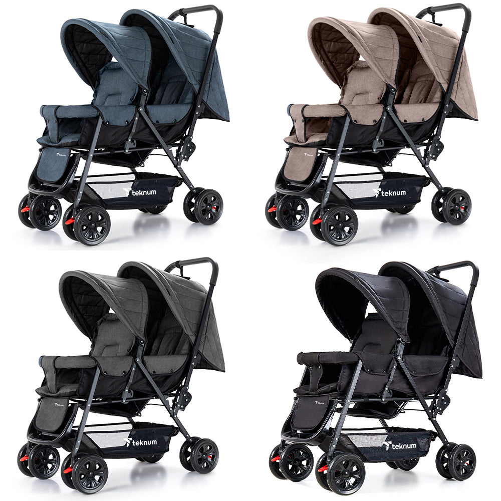 TEKNUM Double Stroller Combo - Black