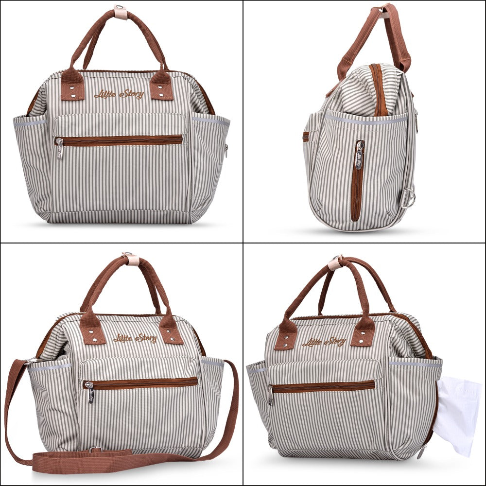 مقعد سيارة تيكنوم باك آند جو القابل للطي مع حقيبة حفاضات آيس آيفوري - أسود