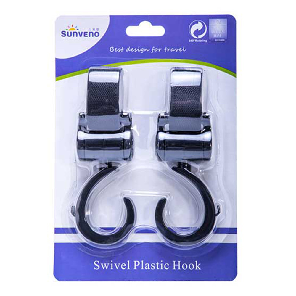 TEKNUM Double Baby Stroller with Hooks - Black
