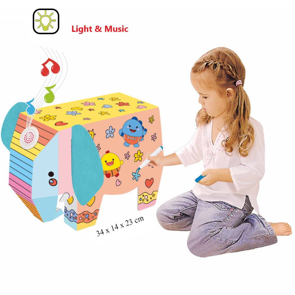 EAZY KIDS DIY Doodle Coloring Elephant