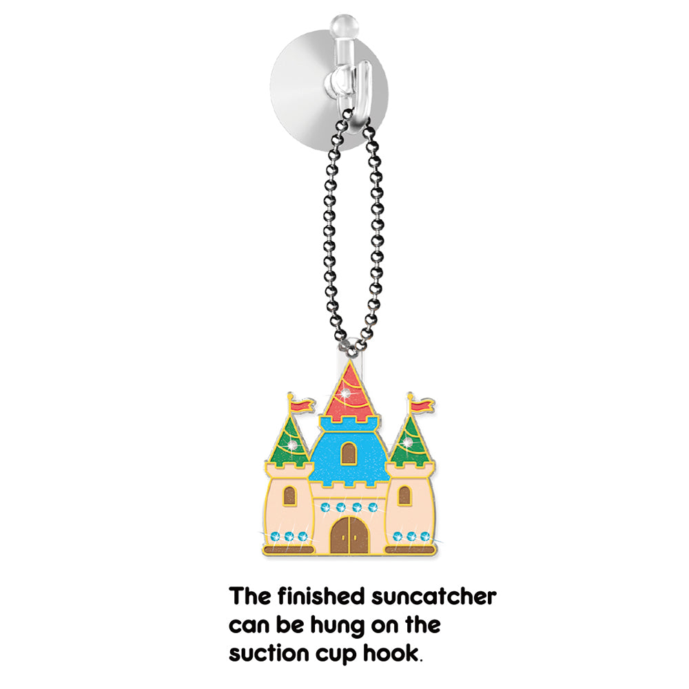 EAZY KIDS DIY Kids Art & Craft Crystal Pendant Making & Coloring Set XL - Princess