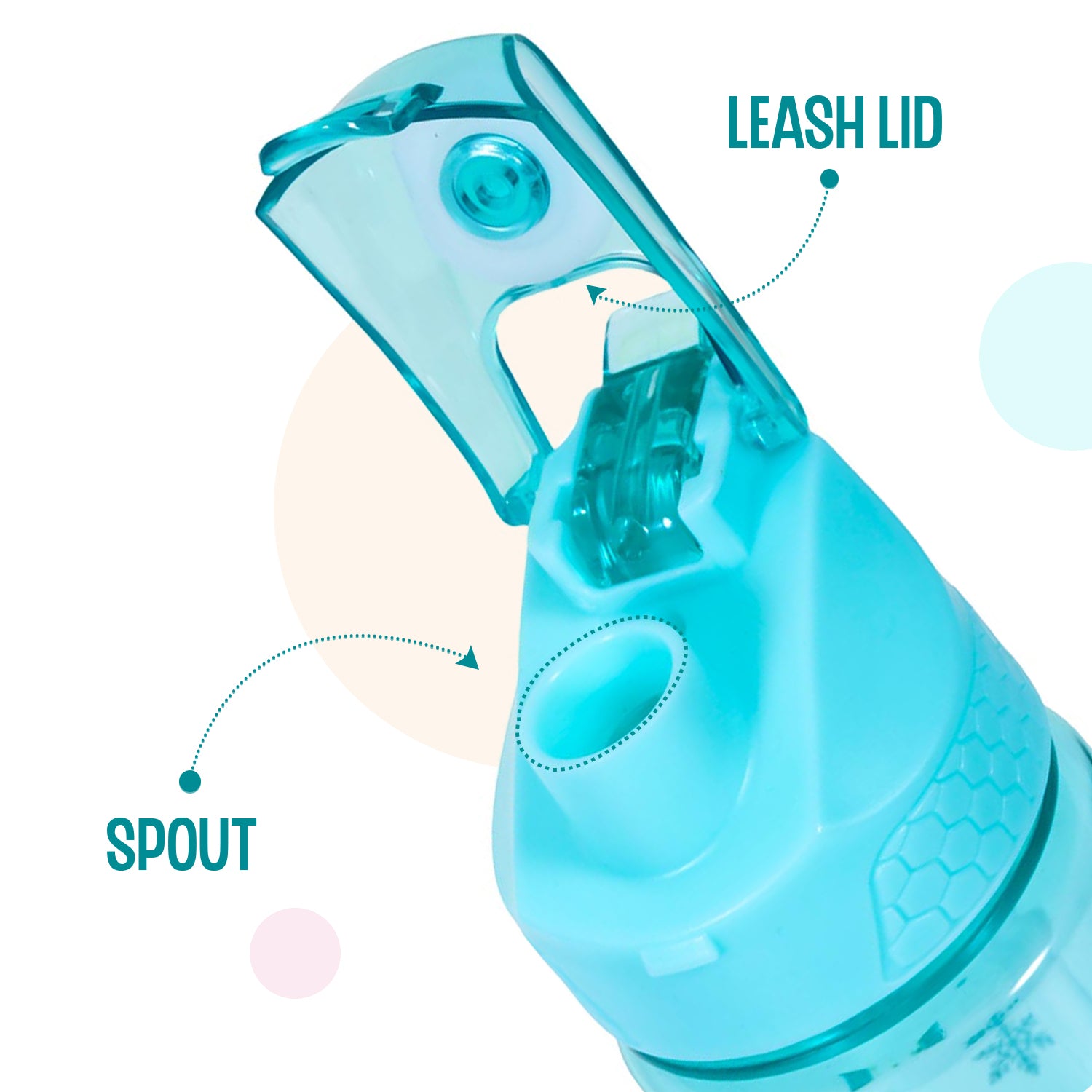 Disney Frozen Princess Elsa 2 - In - 1 Tritan Water Bottle - Baby Green (650ml)