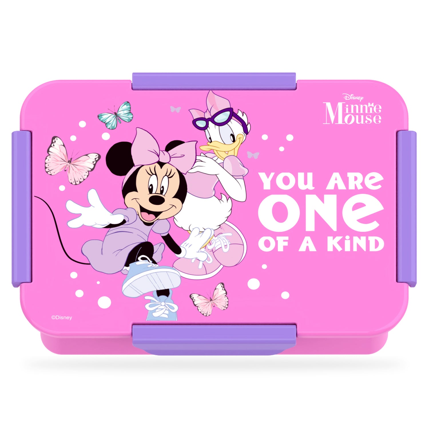 Disney Minnie Mouse 1/2/3/4 Compartment Convertible Bento Lunch Box - Pink