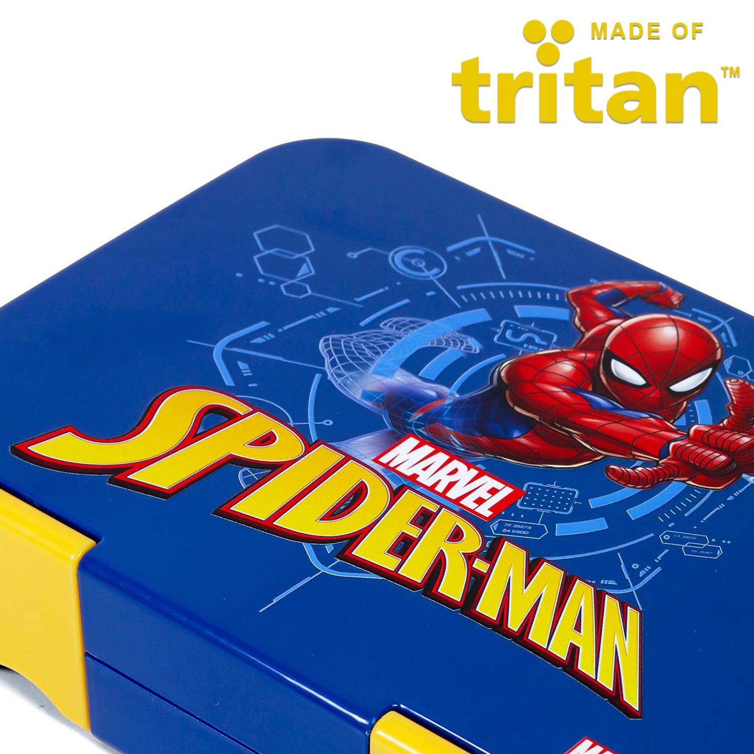 Marvel Spider - Man 6/4 Compartment Convertible Bento Tritan Lunch Box - Blue