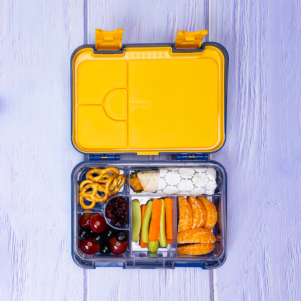 Marvel Spider - Man 6/4 Compartment Convertible Bento Tritan Lunch Box - Blue