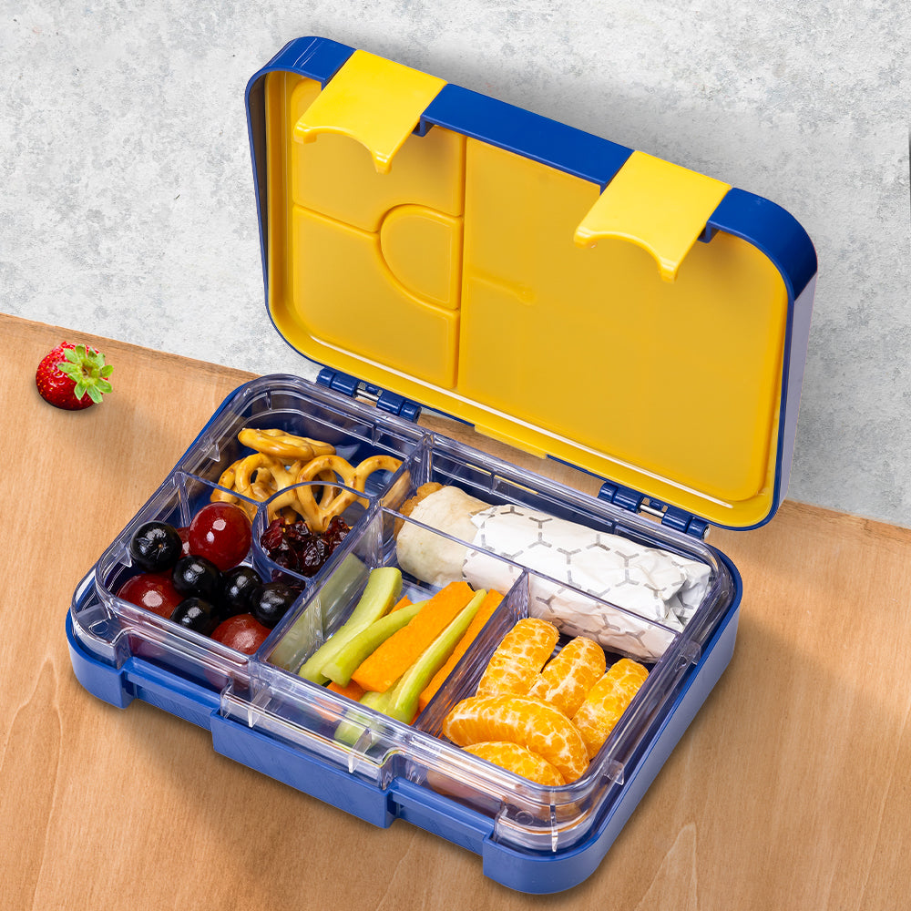 Marvel Spider - Man 6/4 Compartment Convertible Bento Tritan Lunch Box - Blue