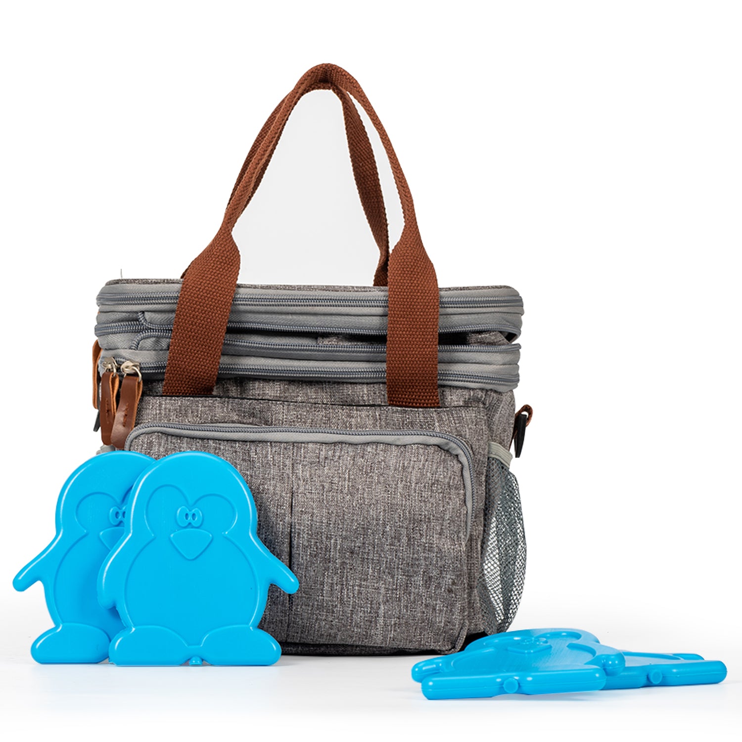 EAZY KIDS - Ice Packs for Lunch bags - Set of 4 - Blue
